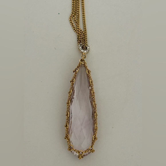Anthony Nak Amethyst Diamond Necklace - Picture 1 of 6